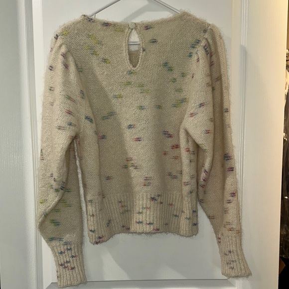 LoveShackFancy Embellished Cream Sweater - Picture 4 of 4
